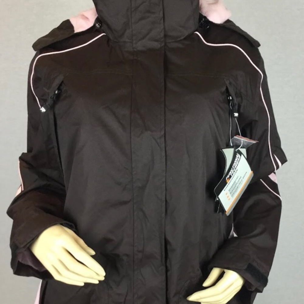 Practical Chocolate brown pink Women’s Jacket water and wind proof breathable